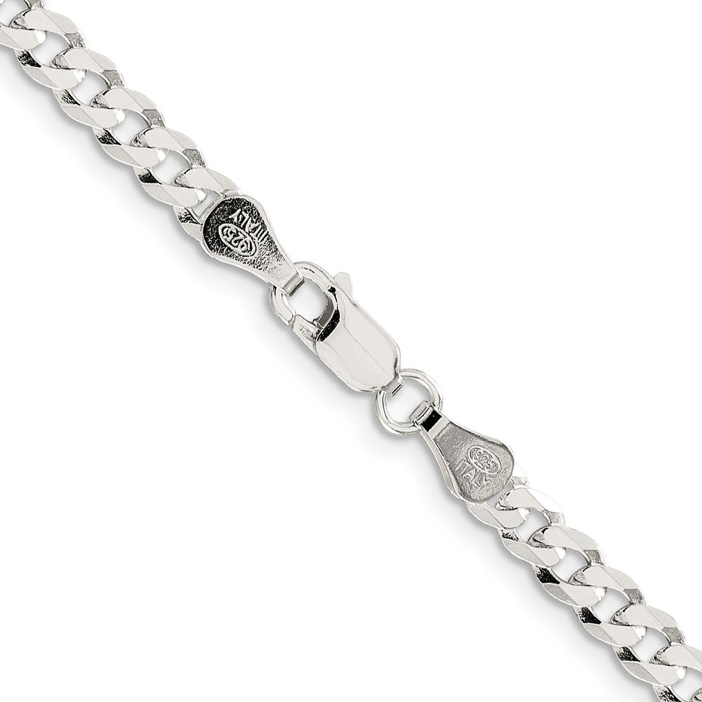 FJC Finejewelers 925 Sterling Silver Flat Curb Chain 26 Inches x 4.5 mm