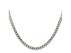 FJC Finejewelers 925 Sterling Silver Flat Curb Chain 30 Inches x 4.5 mm