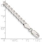 FJC Finejewelers 925 Sterling Silver Flat Curb Chain Bracelet 8 Inches x 4.5 mm