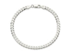 FJC Finejewelers 925 Sterling Silver Flat Curb Chain Bracelet 8 Inches x 4.5 mm