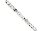 FJC Finejewelers 925 Sterling Silver Flat Curb Chain Bracelet 9 Inches x 4.5 mm