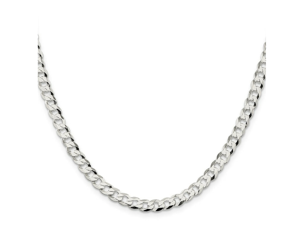FJC Finejewelers 925 Sterling Silver Flat Curb Chain 22 Inches x 5.75 mm