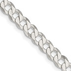 FJC Finejewelers 925 Sterling Silver Flat Curb Chain 30 Inches x 5.75 mm