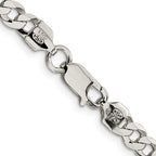 FJC Finejewelers 925 Sterling Silver Flat Curb Chain Bracelet 7 Inches x 5.75 mm