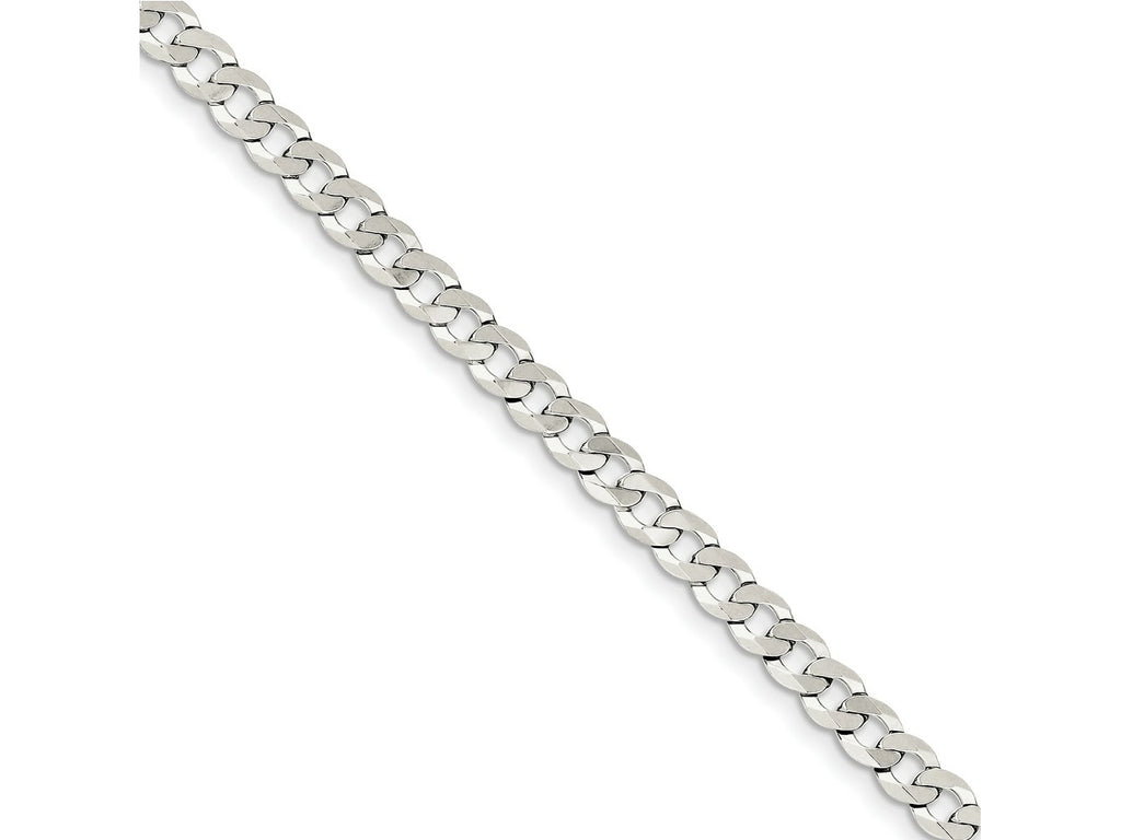 FJC Finejewelers 925 Sterling Silver Flat Curb Chain Bracelet 7 Inches x 5.75 mm