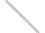 FJC Finejewelers 925 Sterling Silver Flat Curb Chain Bracelet 7 Inches x 5.75 mm