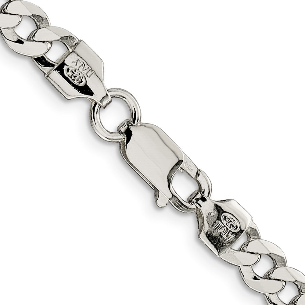 FJC Finejewelers 925 Sterling Silver Flat Curb Chain Bracelet 8 Inches x 5.75 mm