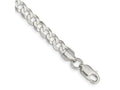 FJC Finejewelers 925 Sterling Silver Flat Curb Chain Bracelet 8 Inches x 5.75 mm