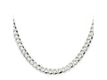 FJC Finejewelers 925 Sterling Silver Flat Curb Chain 22 Inches x 6.8 mm