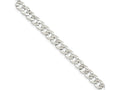 FJC Finejewelers 925 Sterling Silver Flat Curb Chain Bracelet 7 Inches x 6.8 mm