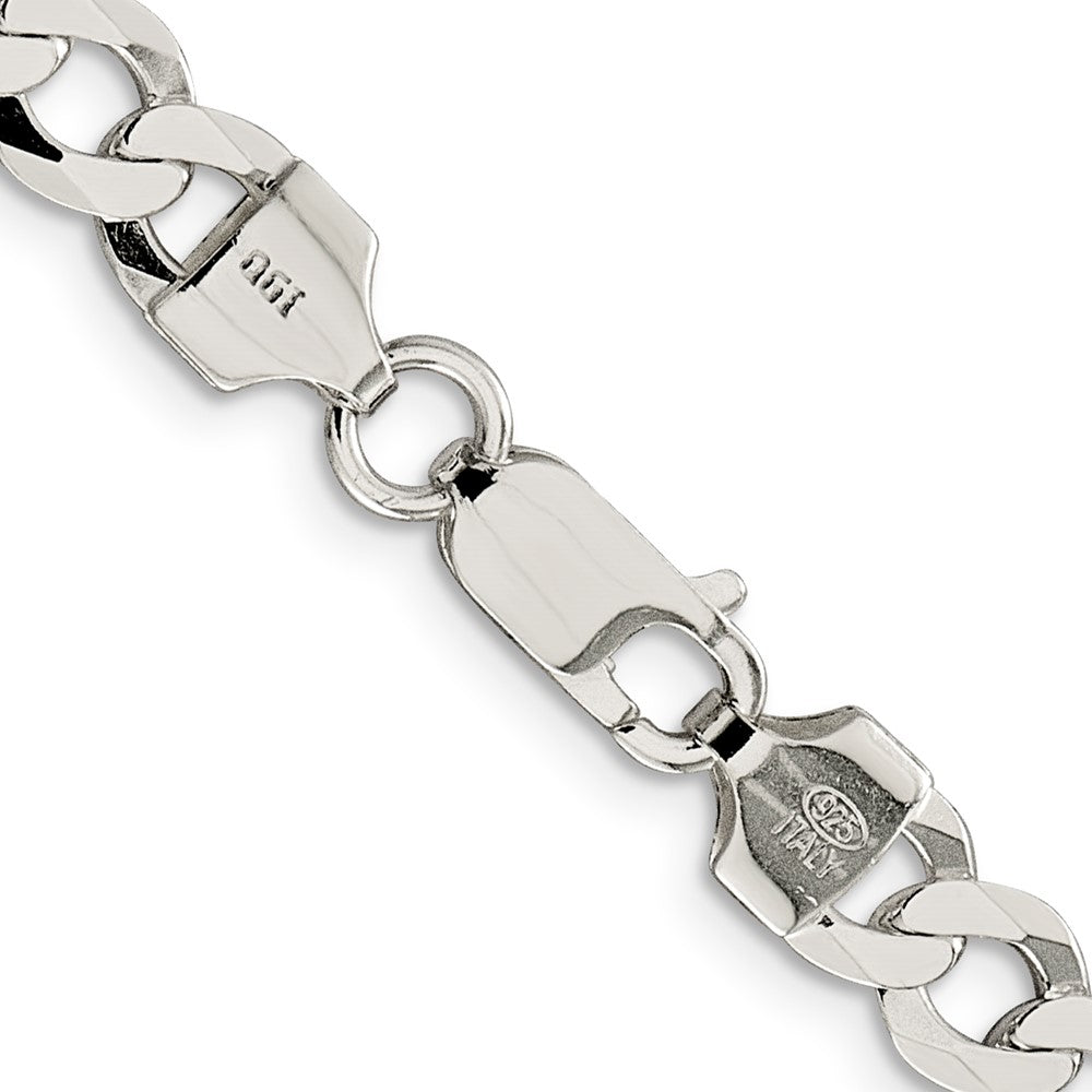 FJC Finejewelers 925 Sterling Silver Flat Curb Chain Bracelet 8 Inches x 6.8 mm
