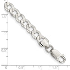 FJC Finejewelers 925 Sterling Silver Flat Curb Chain Bracelet 8 Inches x 6.8 mm