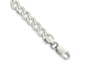 FJC Finejewelers 925 Sterling Silver Flat Curb Chain Bracelet 8 Inches x 6.8 mm