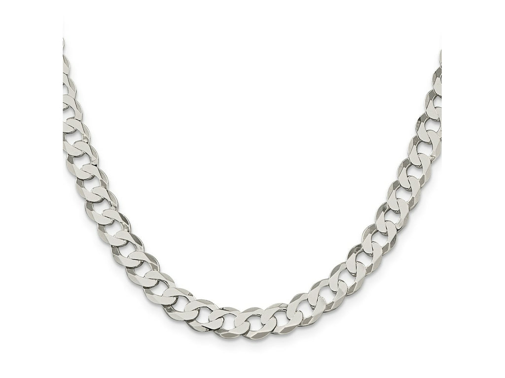 FJC Finejewelers 925 Sterling Silver Flat Curb Chain 22 Inches x 8 mm