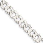 FJC Finejewelers 925 Sterling Silver Flat Curb Chain 24 Inches x 8 mm