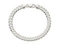 FJC Finejewelers 925 Sterling Silver Flat Curb Chain Bracelet 8 Inches x 8 mm