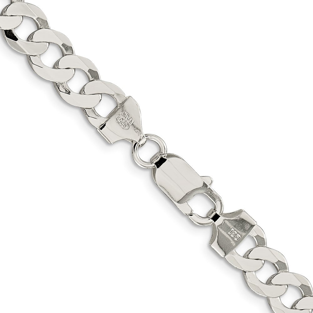 FJC Finejewelers 925 Sterling Silver Flat Curb Chain Bracelet 9 Inches x 8 mm