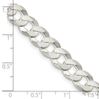 FJC Finejewelers 925 Sterling Silver Flat Curb Chain 20 Inches x 8.5 mm