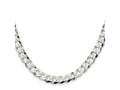 FJC Finejewelers 925 Sterling Silver Flat Curb Chain 20 Inches x 8.5 mm
