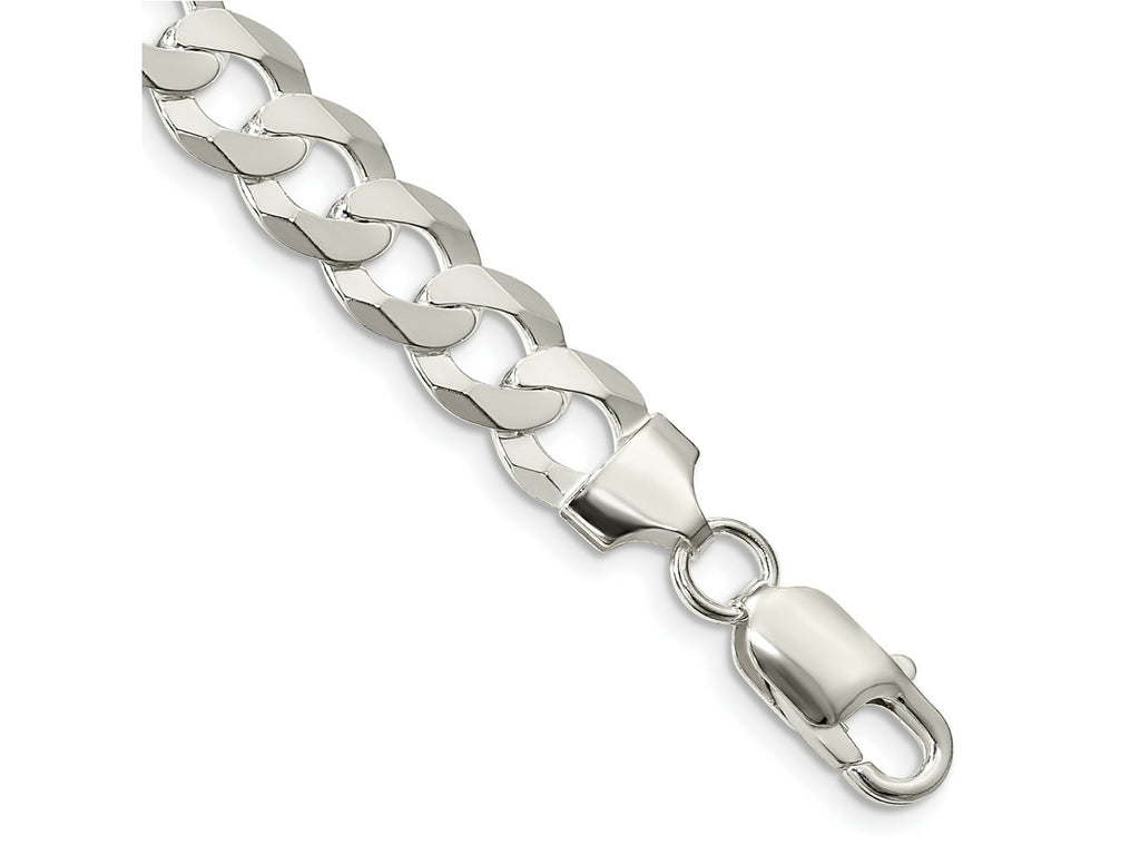 FJC Finejewelers 925 Sterling Silver Flat Curb Chain Bracelet 8 Inches x 8.5 mm