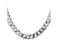 FJC Finejewelers 925 Sterling Silver Flat Curb Chain 22 Inches x 9.75 mm