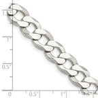 FJC Finejewelers 925 Sterling Silver Flat Curb Chain 30 Inches x 9.75 mm