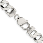 FJC Finejewelers 925 Sterling Silver Flat Curb Chain Bracelet 8 Inches x 9.75 mm