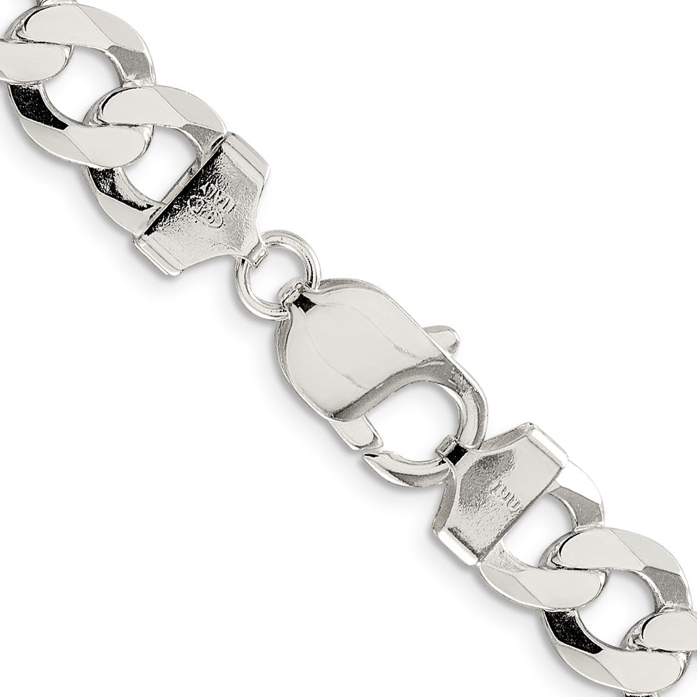 FJC Finejewelers 925 Sterling Silver Flat Curb Chain Bracelet 8 Inches x 9.75 mm