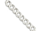 FJC Finejewelers 925 Sterling Silver Flat Curb Chain Bracelet 9 Inches x 9.75 mm