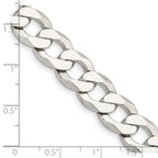 FJC Finejewelers 925 Sterling Silver Flat Curb Chain 24 Inches x 11.75 mm