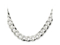 FJC Finejewelers 925 Sterling Silver Flat Curb Chain 24 Inches x 11.75 mm
