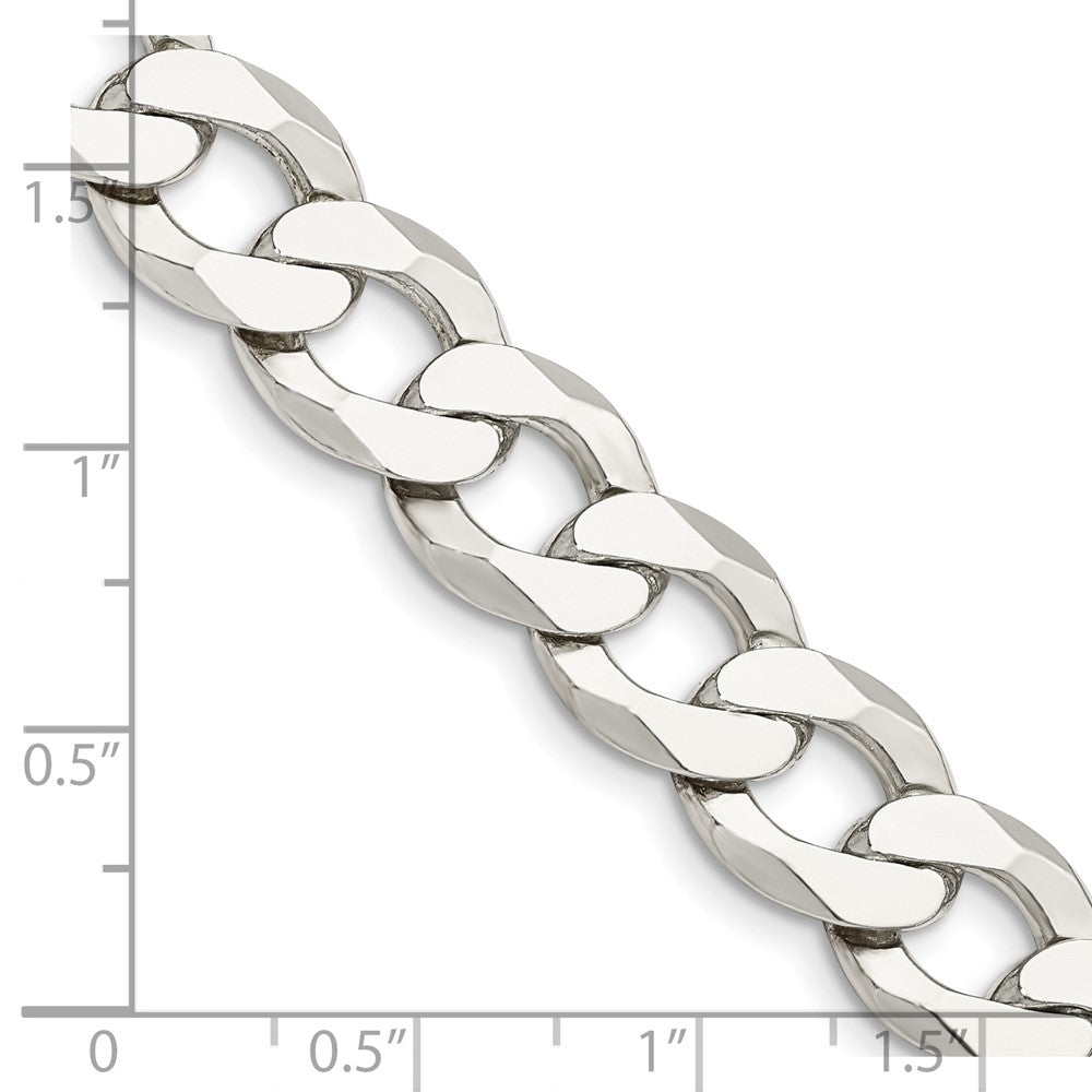 FJC Finejewelers 925 Sterling Silver Flat Curb Chain 26 Inches x 11.75 mm