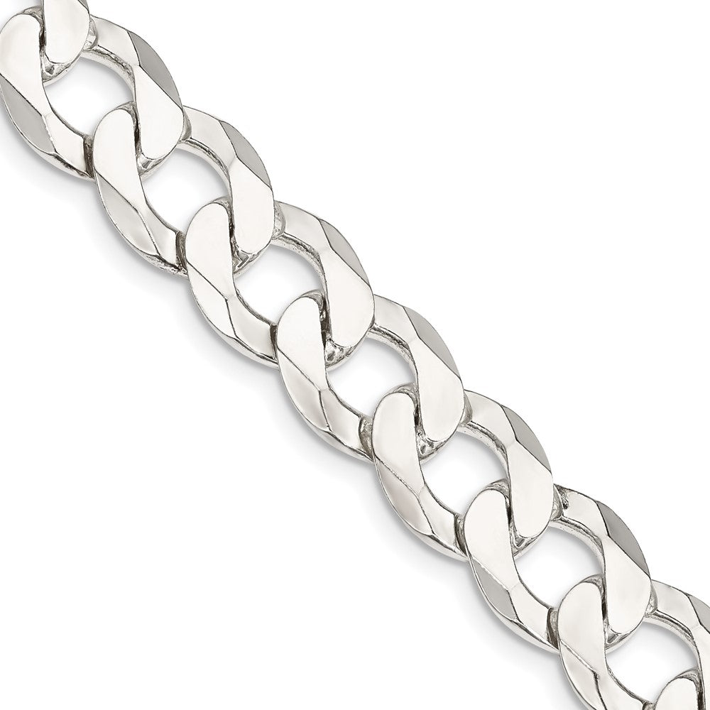 FJC Finejewelers 925 Sterling Silver Flat Curb Chain 26 Inches x 11.75 mm
