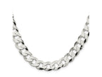 FJC Finejewelers 925 Sterling Silver Flat Curb Chain 26 Inches x 11.75 mm
