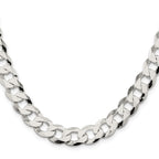 FJC Finejewelers 925 Sterling Silver Flat Curb Chain Bracelet 9 Inches x 11.75 mm