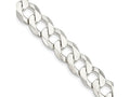 FJC Finejewelers 925 Sterling Silver Flat Curb Chain Bracelet 9 Inches x 11.75 mm