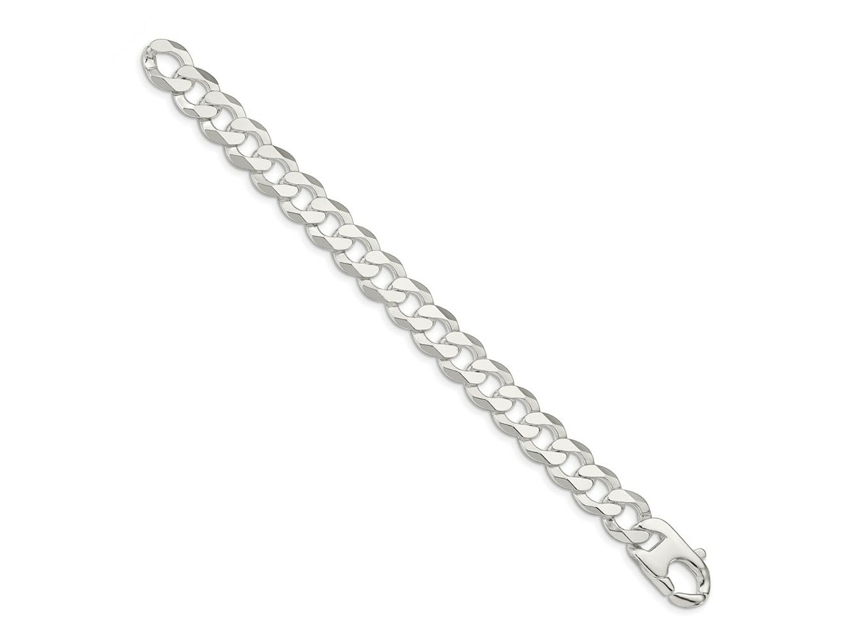 FJC Finejewelers 925 Sterling Silver Flat Curb Chain Bracelet 9 Inches x 14 mm
