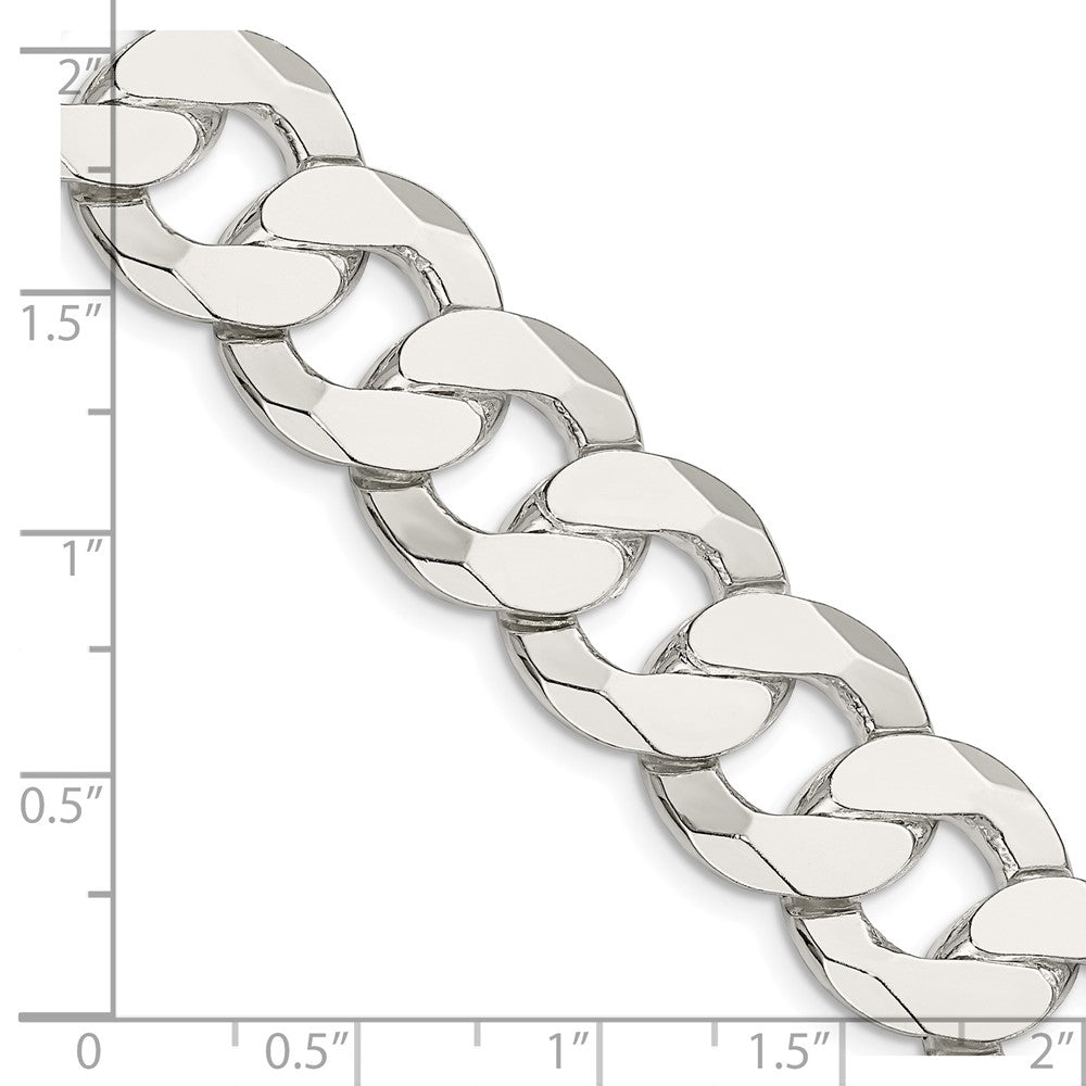 FJC Finejewelers 925 Sterling Silver Flat Curb Chain 20 Inches x 16 mm