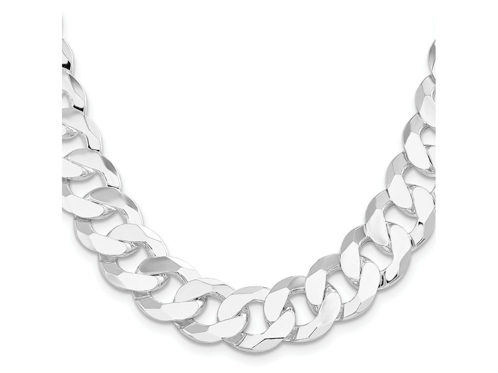 FJC Finejewelers 925 Sterling Silver Flat Curb Chain 22 Inches x 16 mm