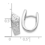 FJC Finejewelers 925 Sterling Silver Hoop Radiant Essence Bright Cut Earrings 15 x 16 mm