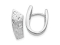 FJC Finejewelers 925 Sterling Silver Hoop Radiant Essence Bright Cut Earrings 15 x 16 mm