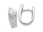 FJC Finejewelers 925 Sterling Silver Hoop Radiant Essence Bright Cut Earrings 15 x 16 mm