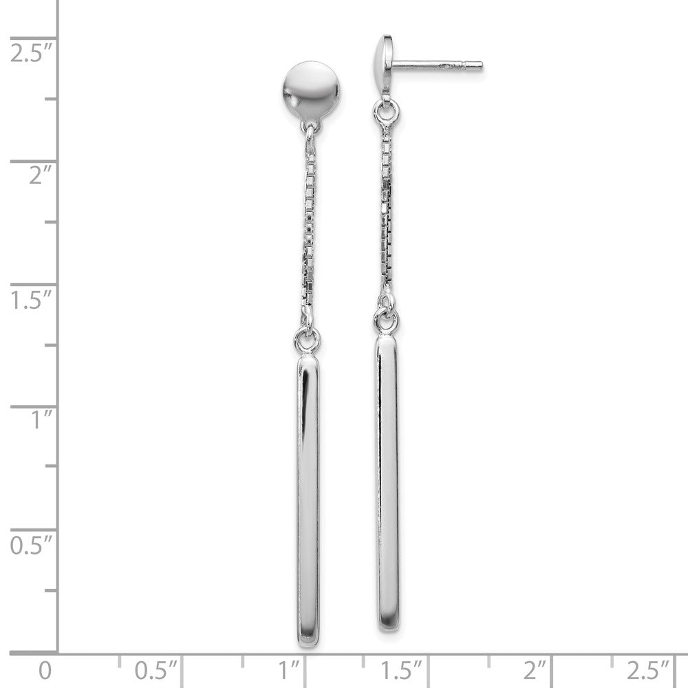 FJC Finejewelers 925 Sterling Silver Polished Post Dangle Earrings 56 x 1 mm