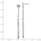FJC Finejewelers 925 Sterling Silver Polished Post Dangle Earrings 56 x 1 mm