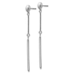 FJC Finejewelers 925 Sterling Silver Polished Post Dangle Earrings 56 x 1 mm