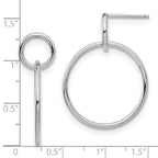 FJC Finejewelers 925 Sterling Silver Polished Post Dangle Earrings 33 x 25 mm