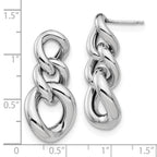 FJC Finejewelers 925 Sterling Silver Polished Post Dangle Earrings 31 x 14 mm