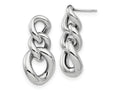 FJC Finejewelers 925 Sterling Silver Polished Post Dangle Earrings 31 x 14 mm