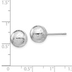 FJC Finejewelers 925 Sterling Silver Rhod Radiant Essence Ball Post Earrings 10 x 10 mm
