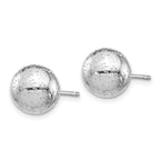 FJC Finejewelers 925 Sterling Silver Rhod Radiant Essence Ball Post Earrings 10 x 10 mm